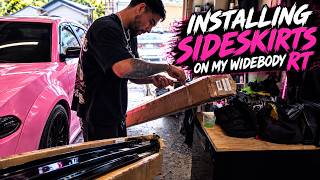 INSTALLING NEW SIDESKIRTS ON MY WIDEBODY RT!!!😮‍💨