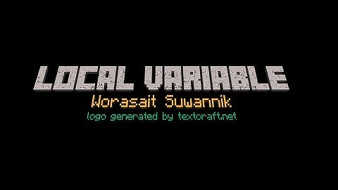 [python] ตัวแปร Local