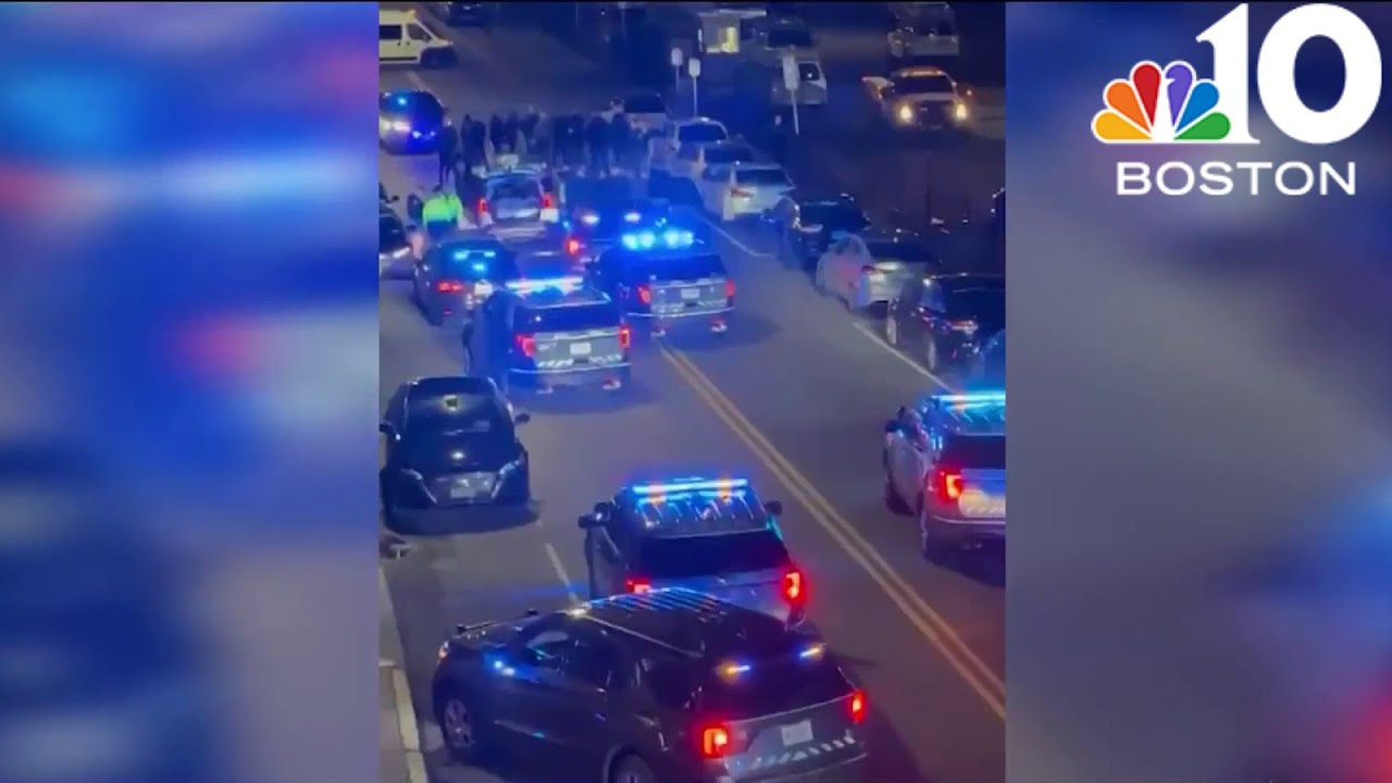 Two people arrested after police chase in South Boston - YouTube