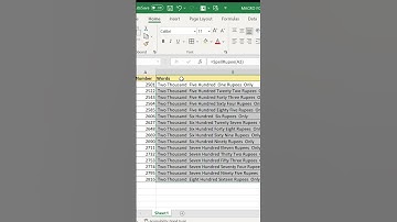 Number Convert into words in Excel #Shorts#Youtubeshorts#Shortsvideos