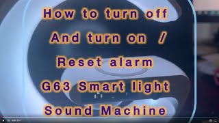 G63 Smart Light Sound Machine-,Alarm Clock,Sound Wireless Charger-TEMU SET UP ALARM Step by STEP -