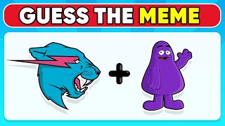 Guess The MEME Song by Emoji | MrBeast Grimace Shake, Skibidi Toilet, Skibidi Dom Dom Yes Yes