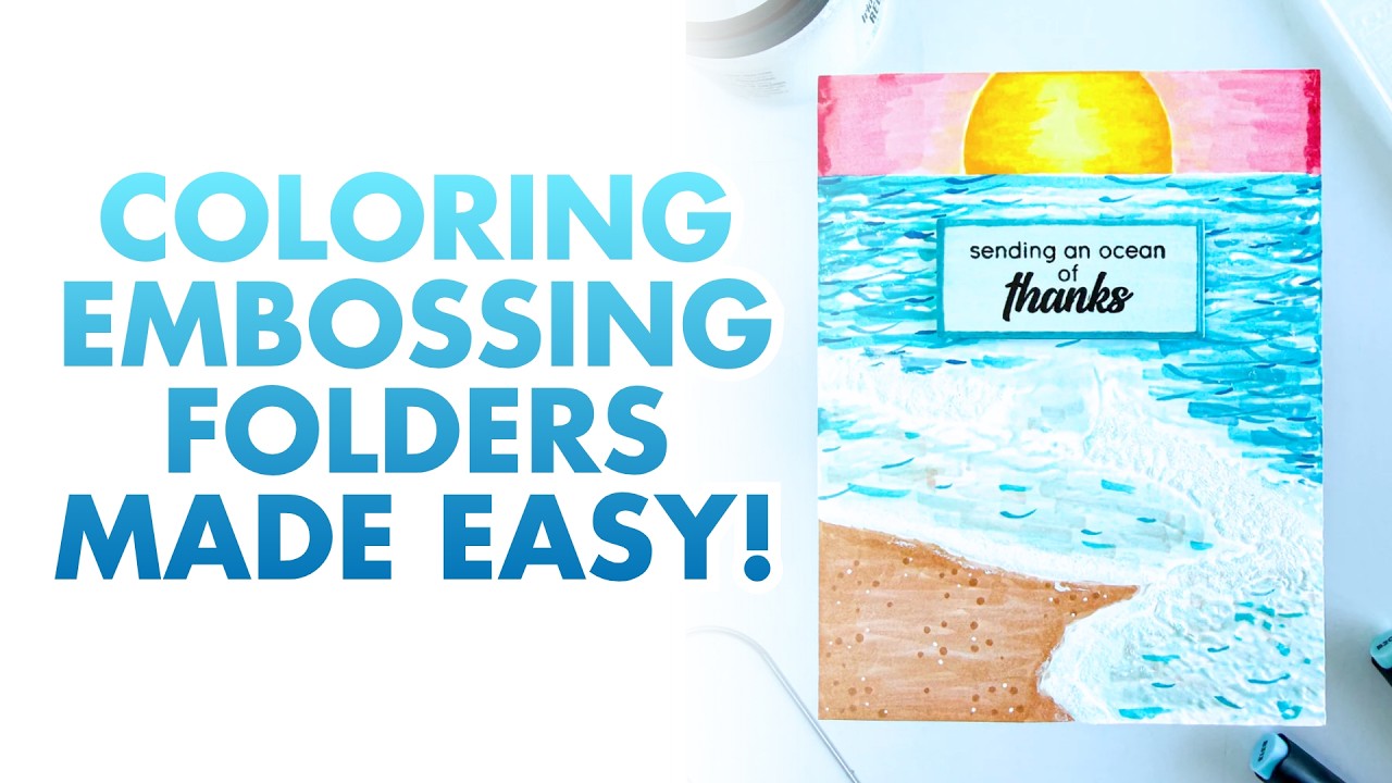 Whispering Waves 3D Embossing Folder