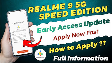 Realme 9 5G Speed Edition Android 13 Update | Realme 9 5G SE Realme UI 4.0 Early Access Update