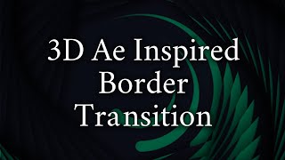 3D Ae Inspired Border Transition | Alight Motion Tutorial Tagalog