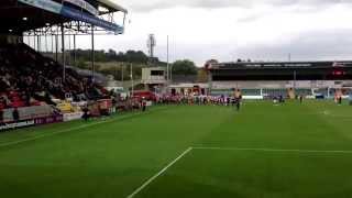 Players Walking Out At Lincoln City Fc