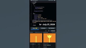 CSS Battle Daily Targets: July 27, 2024 #html #css #coding #shortsfeed