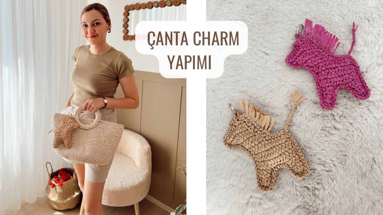 HERKESİN ARADI O ÖRGÜ CHARMI YAPIYORUZ 🙋‍♀️ ÖRGÜ AT CHARM YAPIMI #crochet