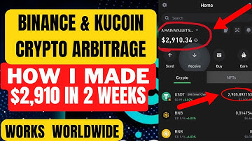 LIVE DEMO,  HOW I MADE $2,910 WITH BINANCE AND KUCOIN CRYPTO ARBITRAGE, IT WORKS WORLDWIDE.