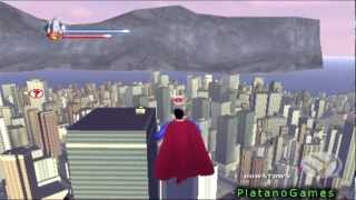 Superman Returns - Epic Flying Gameplay - Man of Steel Takes Flight Through Metropolis - HD screenshot 5