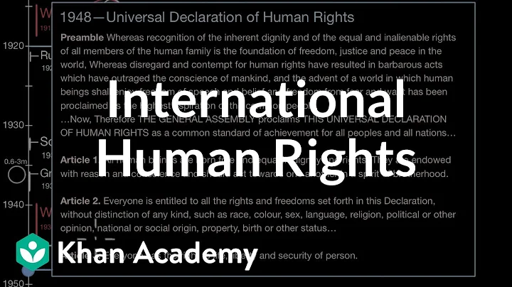 International Human Rights | 1450 - Present | World History | Khan Academy - DayDayNews