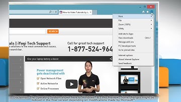 How to remove a search provider from Internet Explorer® 11 on a Windows® 8.1 PC