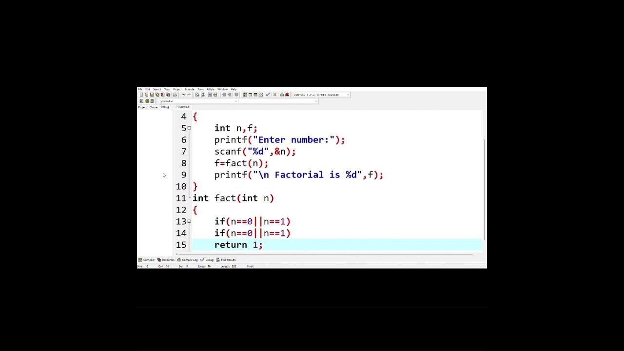 Program to find Factorial of a number using Recursion in C Programming ...