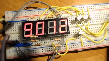 4 digit 7-segment display - scrolling digits