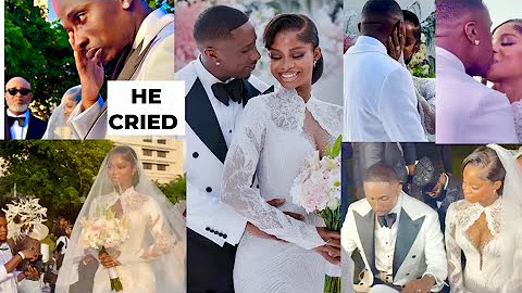 Full video of Priscilla ojo & Juma jux white wedding (vows, kîss your bride moment)