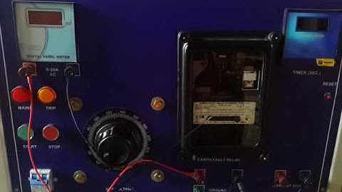 Learn Power System Online Free | Earth Fault Relay Electromechanical Type  Part 1