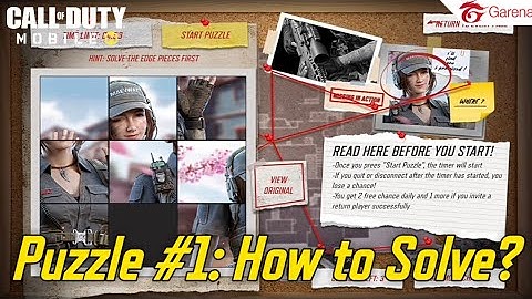 HOW TO SOLVE PUZZLE #1 in Finding Urban Tracker Event (Garena) | COD MOBILE