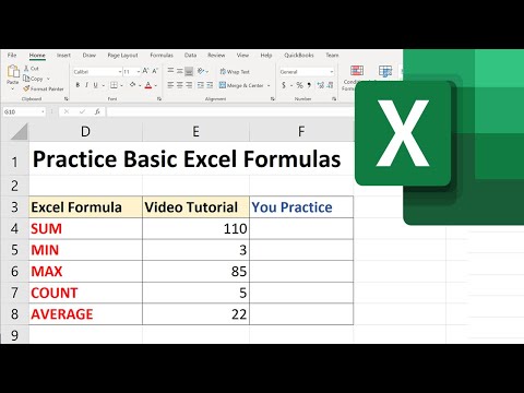 Learn Basic Excel Formulas under 15 Min