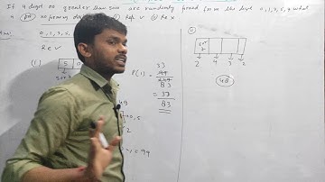 Q-9 If 4-Digit number greater than 5000 are Randomly formed from the digit 0,1,3,5 and 7.Probability