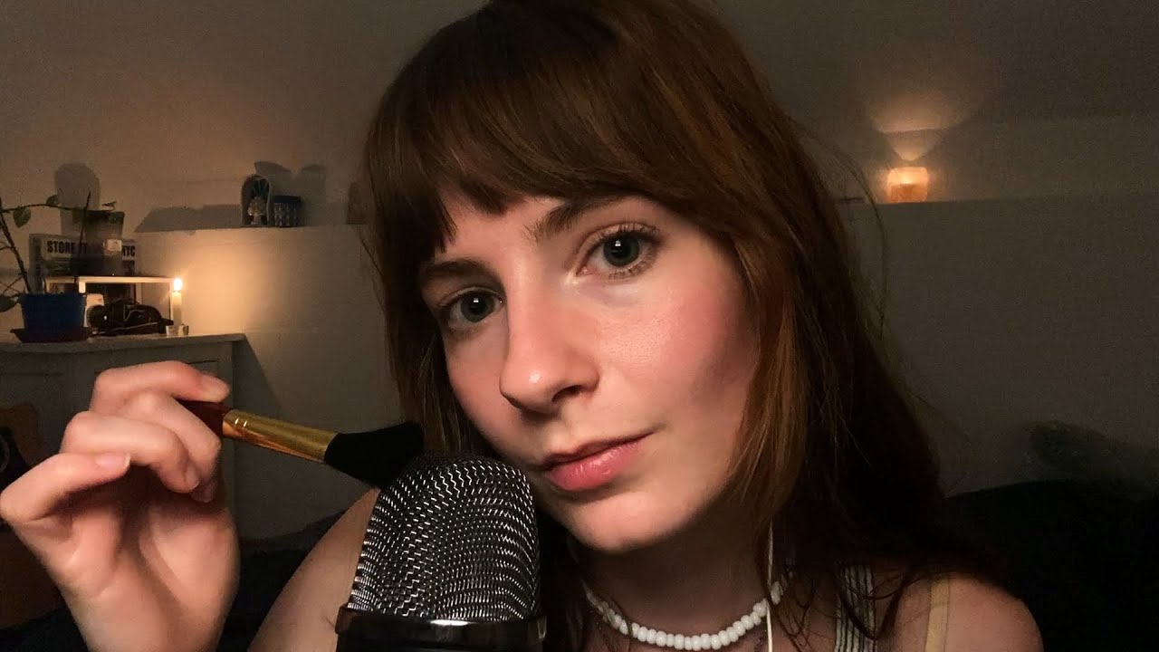 ASMR for deep sleep | face touching, soft clicky whispers