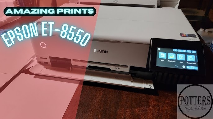 Epson Ecotank ET-3850 Unboxing and Setup  Cardstock print test using Canva  