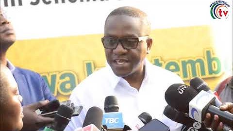 MANENO YA WAZIRI MAKAMBA BAADA YA KUTEMBELEA BANDA LA TANESCO SABASABA.