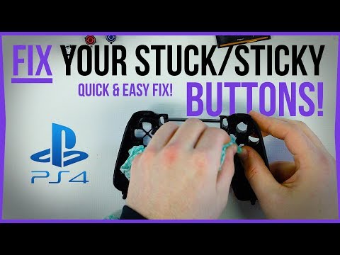 How to Fix Sticky/Stuck Buttons on A PS4 Controller - No Soldering Required!