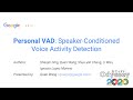 [Speaker Odyssey 2020] Personal VAD: Speaker-Conditioned Voice Activity Detection