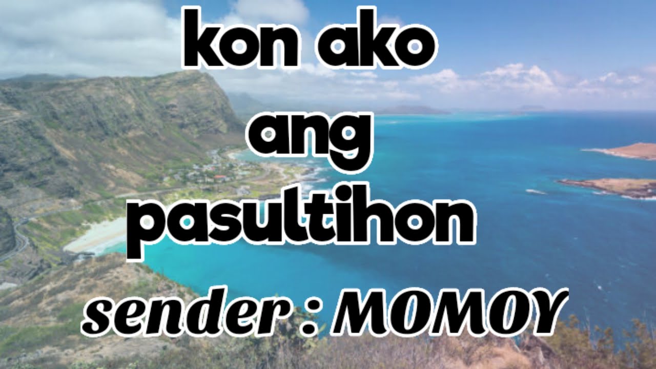 rmn drama Kon ako ang pasultihon sender "MOMOY"