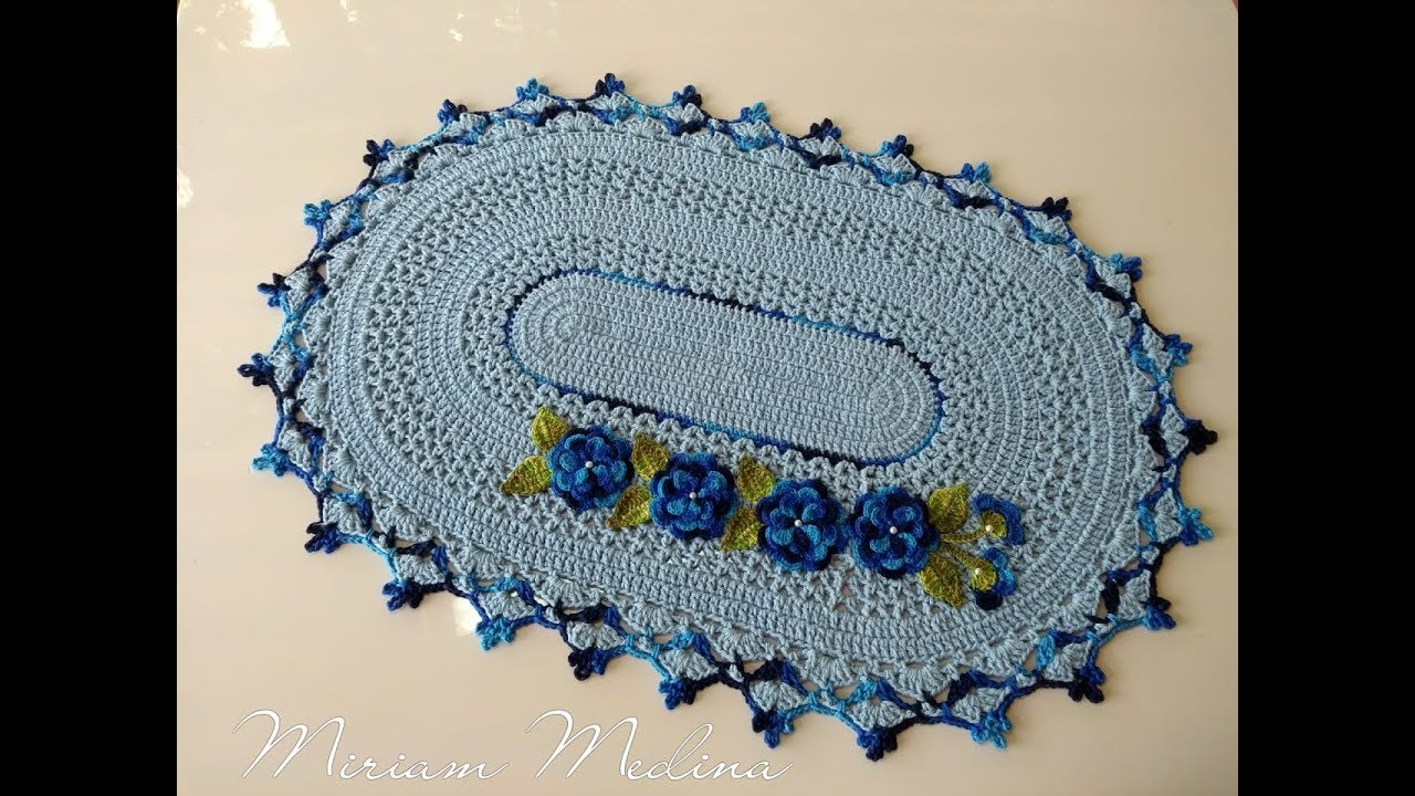 Jogo de banheiro sublime.  Tapete pia - Miriam Medina artes em crochê