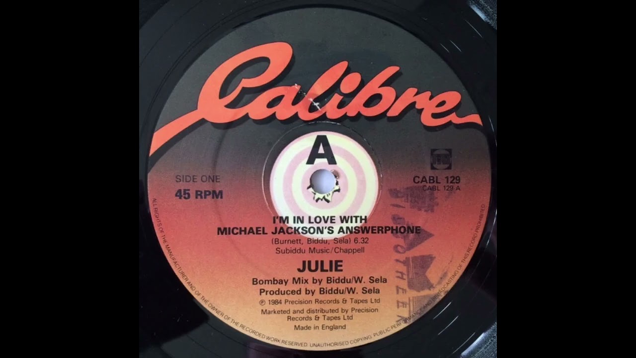 Julie B  – I'm In Love With Michael Jackson's Answerphone 1984 hi nrg