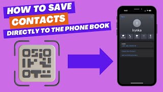 How to create a link to save contact directly | QR code to save contact screenshot 5