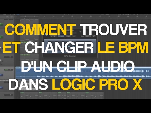 Comment trouver et changer le BPM dans Logic Pro X