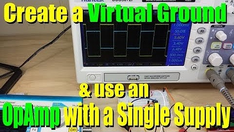 How to use an opamp with a single supply