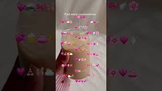 Pink emoji combo #pink #emojicombos #pinkaesthetic #thatgirl #pinterest #pinterestaesthetic #reels