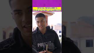 Oficial descubre a policia falso y lo arresta#shortsvideo #shorts