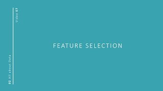 Feature Selection | iMooX.at