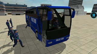 Us Police Bus Simulator Game New Android iOS Police Bus Simulator Game Naresh Gameplay screenshot 4