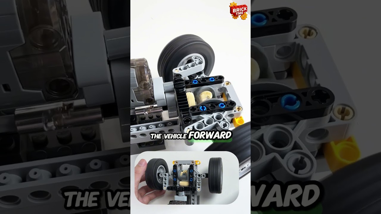 LEGO Front-Wheel Drive System With Steering & Diff