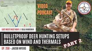 BULLETPROOF Deer Hunting Setups Based on WIND AND THERMALS - Pt.2 // East Meets West Hunt Podcast