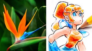 Transforming Flowers into Anime Characters