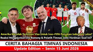 Auto Gemparkan Dunia ‼️ Amerika Tolak Visa Timnas Iran~FIFA Tunjuk Indonesia ~ Piala Dunia 2026 Kah❓