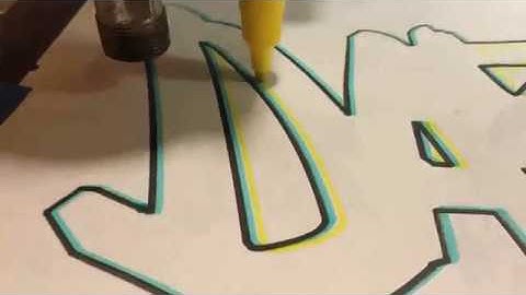 Clamping a marker to a cnc.