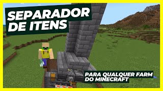 COMO FAZER UM SEPARADOR DE ITENS NO MINECRAFT  Snoobie Play