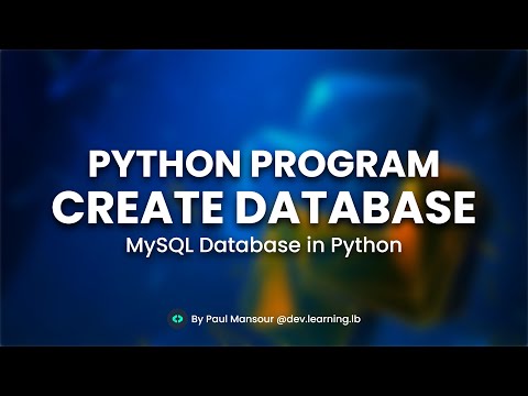 Create Database in MySQL using Python