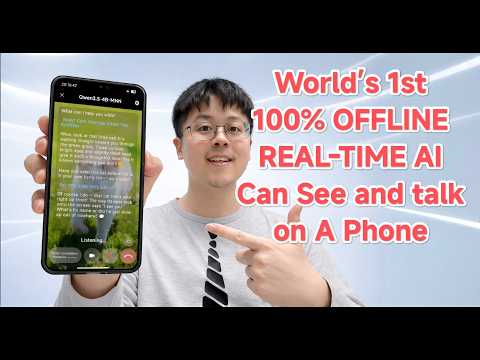 I Built the World’s 1st Offline AI That Can See & Talk on A Phone 🤯