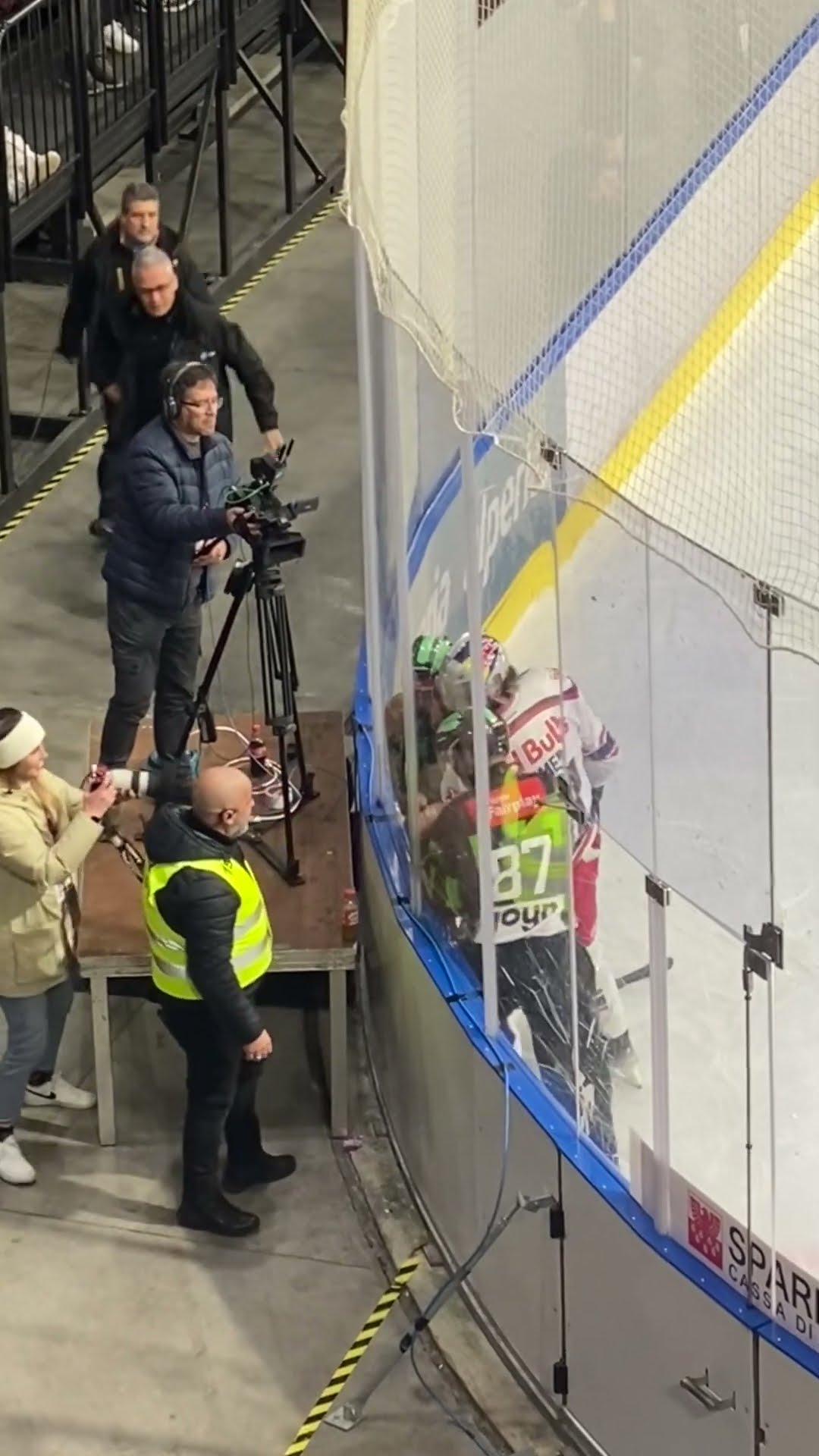 Hockey Player Stuck In Boards || ViralHog