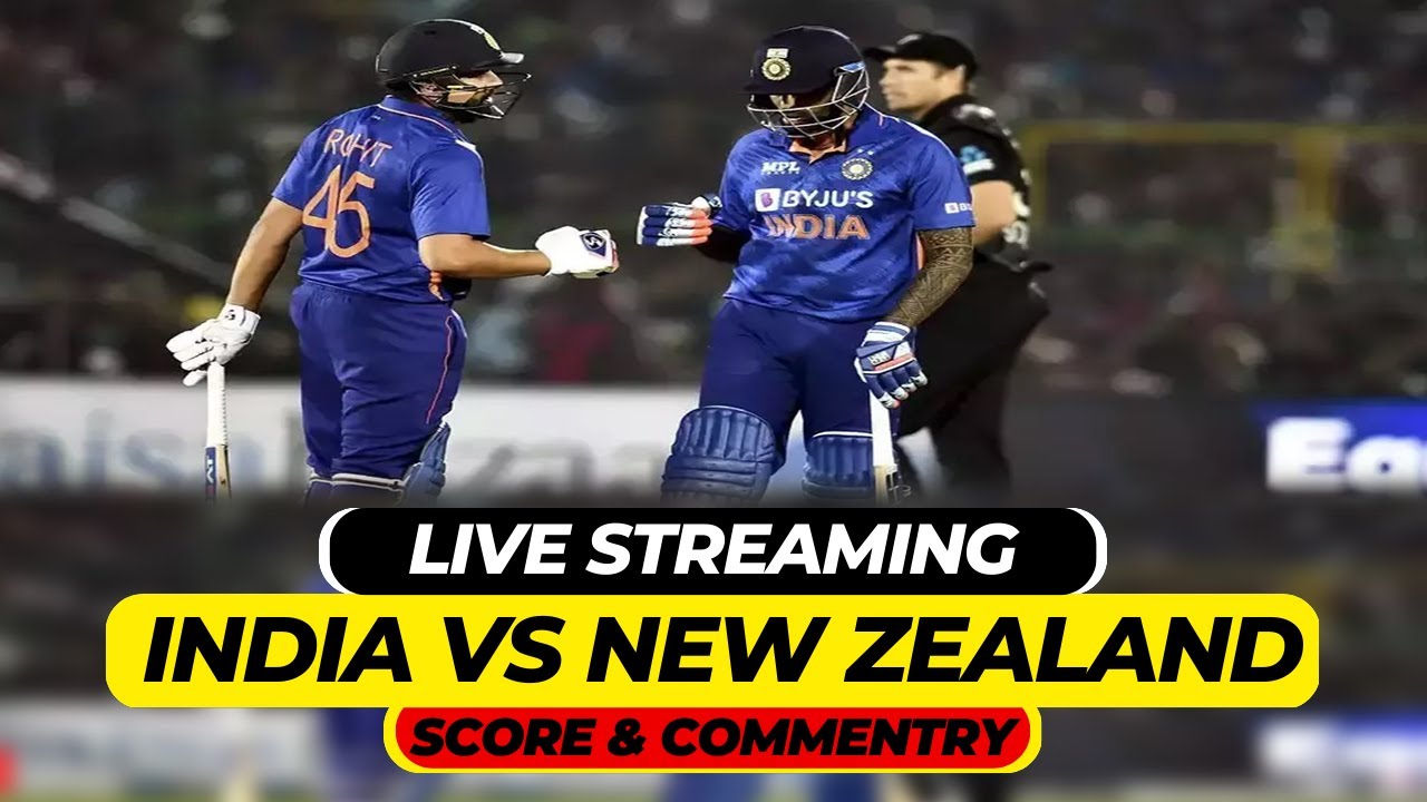 bharat newzealand cricket match live