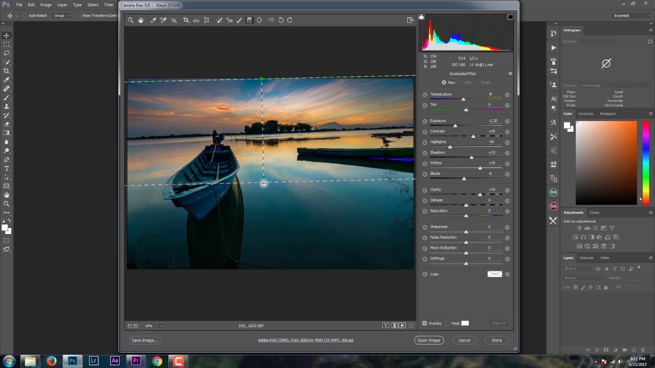 Tutorial Editing Landscape Photography Using Adobe Camera RAW Filter ...