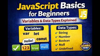 JavaScript Basics for Beginners in Telugu | Variables & Data Types Explained